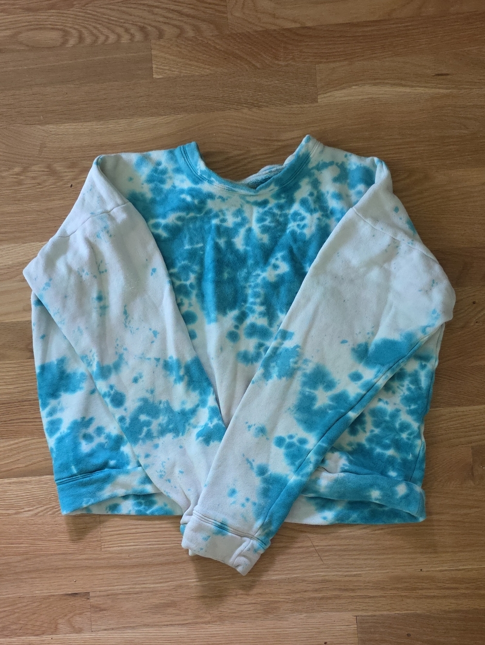 The Elder Statesman Aqua Tie-Dye Sweatshirt